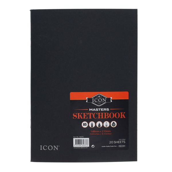 A5 Masters Sketchbook 20 Sheets 165gsm