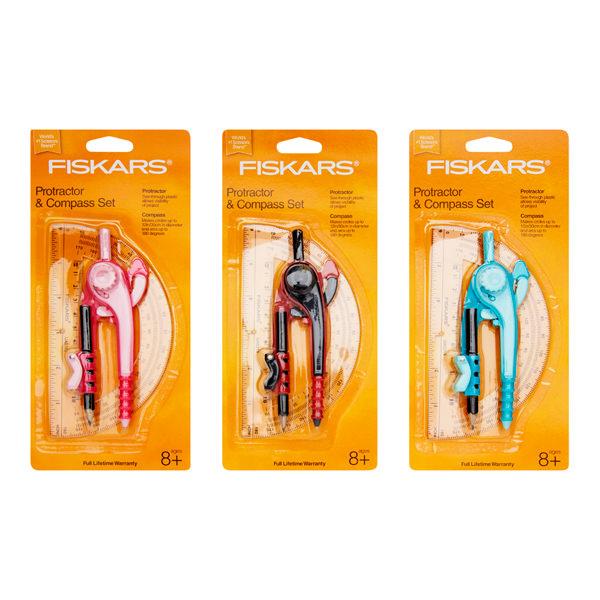 Fiskars Compass & Protractor Set