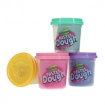 World of colour Play Dough With Mould Lid 4x140g - Pastel