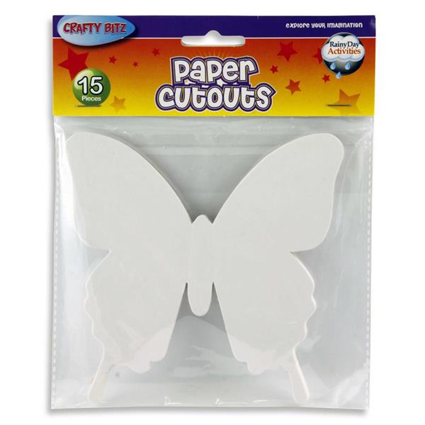 15 pieces butterfly paper cutout