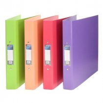 Premier A4 Ring Binder Pastel Colour 4 Asst