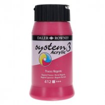 Daler Rowney System3 500ml Acrylic Paint - Process Magenta