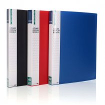 ConceptPkt.3 A4 40 Pocket Display Book Bold - 3 Asst