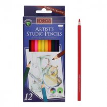 Icon Pkt.12 Artists Studio Colour Pencils