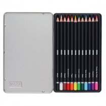 Icon Tin Box 12 Colouring Pencils - Fauna