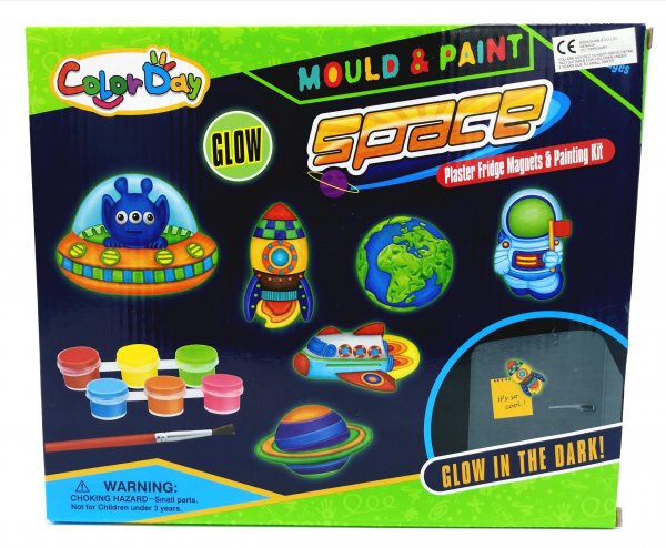 Mould & Paint Space-Plaster fridge magnets & Painting Kit