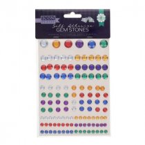 Icon CraftPkt.120 Self Adhesive Gem Stones - Dark
