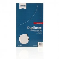 Concept100pg 8"x5" Carbonless Duplicate Book