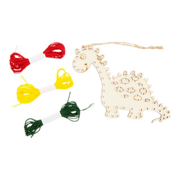 Crafty Bitz * Wooden Threading Kit - Dino