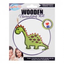 Crafty Bitz * Wooden Threading Kit - Dino