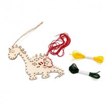 Crafty Bitz * Wooden Threading Kit - Dino