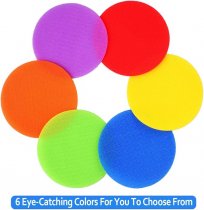 48 Pcs Carpet Spot Markers, 10cm Colorful Floor Dots Carpet Markers