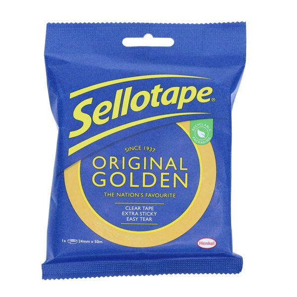 Sellotape 24mm x 50m Original Golden Tape