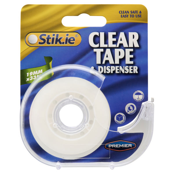 19mm x 33m Clear Tape on Dispenser