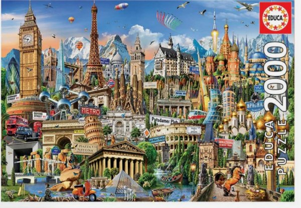 Europe Landmarks 2000pc Puzzle