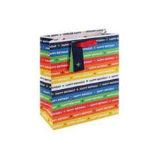 Gift Bag Birthday Stripe Medium