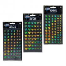 Crafty Bitz Card 54 Shimmer Stickers 3 Asst