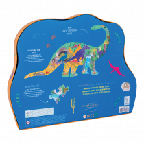 Floss & Rock Dino 80pc "Diplodocus" Shaped Jigsaw