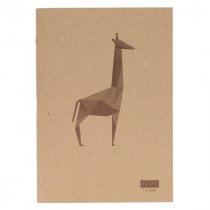 IconA4 80pg 110gsm Kraft Sketch Book Animalia Design