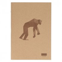IconA4 80pg 110gsm Kraft Sketch Book Animalia Design