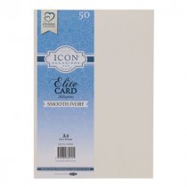 Icon Occasions Pkt.50 A4 300gsm Smooth Card - Ivory