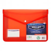 Premier Universal A4 Expanding Wallet 3 Asst