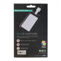 Concept Slide Id Card Holder Buckle Landyard Vertical - Black