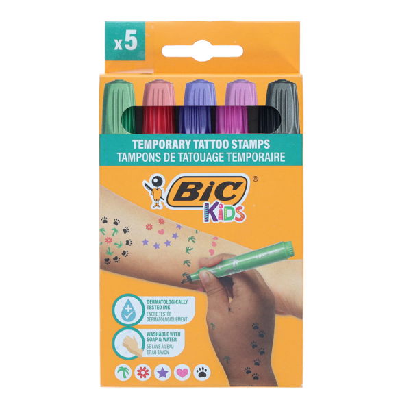 BIC Kids Temporary Tattoo Stamp Markers
