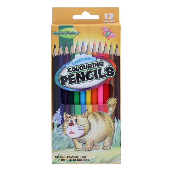 World of Colour Pkt.12 Full Size Colouring Pencils
