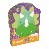 12 PIECE SHAPED JIGSAW IN SHAPED BOX - DINOSAUR