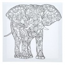 Icon 300x300mm Colour My Canvas - Elephant
