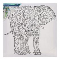 Icon 300x300mm Colour My Canvas - Elephant