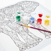 Icon 300x300mm Colour My Canvas - Elephant