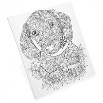 Icon 250x300mm Colour My Canvas - Dog