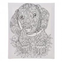 Icon 250x300mm Colour My Canvas - Dog