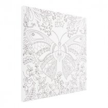 Icon 300x300mm Colour My Canvas - Fly Butterfly