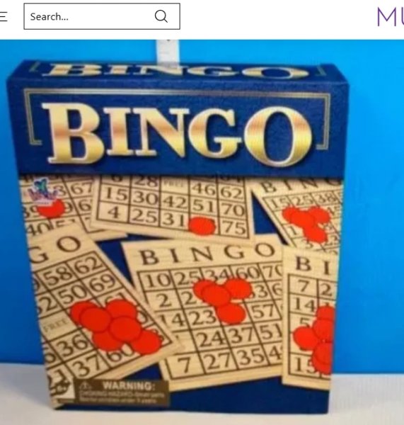 BINGO board game