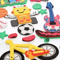 Crafty Bitz Squishy Foam Stickers - Sports 2 Asst