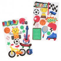 Crafty Bitz Squishy Foam Stickers - Sports 2 Asst