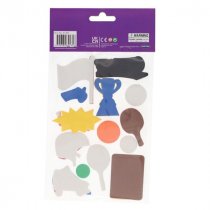 Crafty Bitz Squishy Foam Stickers - Sports 2 Asst