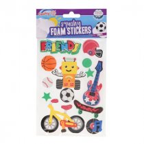 Crafty Bitz Squishy Foam Stickers - Sports 2 Asst