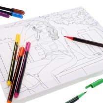 Icon 250x300mm Colour My Canvas - Relaxed Woman