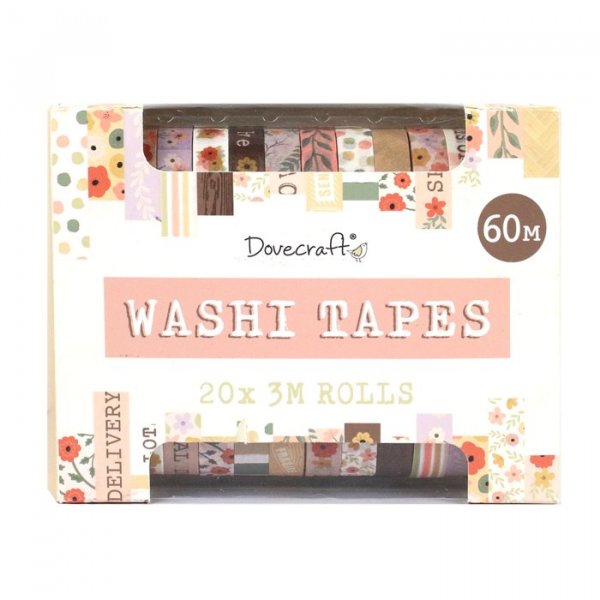 DC Washi Tape Box 20 Rolls - Pastel
