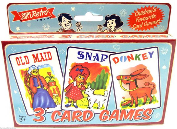 SupeRetro Old Maid Snap Donkey Playing Card Game