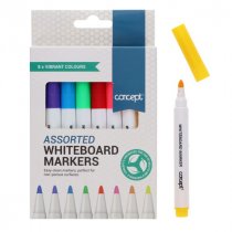 Concept Card 8 Asst Whiteboard Markers