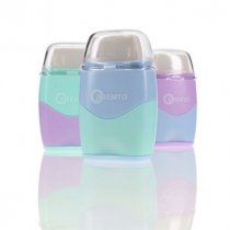 Premto Pastel Capsule Twin Hole Sharpener & Eraser - 3 Asst