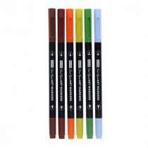 Icon Pkt.6 Quick Drying Art Markers - Nature