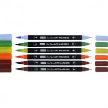 Icon Pkt.6 Quick Drying Art Markers - Nature