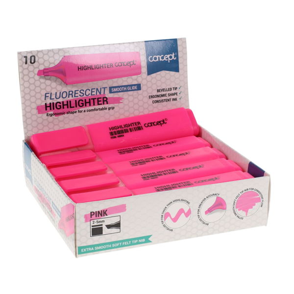 Concept Fluorescent Highlighter -Pink