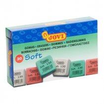 Jovi Soft Eraser - 3 Asst -bulk buy-30pk